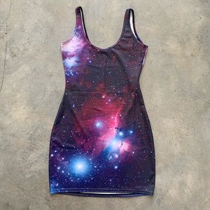 Black Milk Purple Galaxy Mini Dress 🔮💜🌙